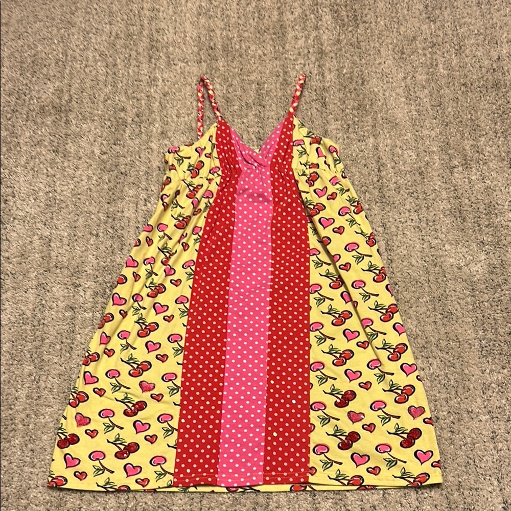 Havengirl cherry/heart dress girls 10/12 medium